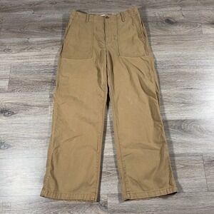 Madewell Women's Pants‎ Low Slung Baggy Relaxed Casual Neutral 31 Tan